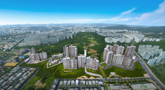 원봉공원 힐데스하임 조감도. 자료: 원건설